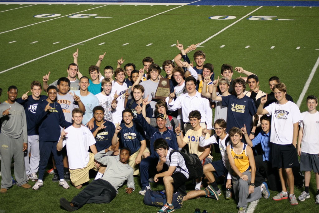 Jesuit Track Sprints to District Title // The Roundup