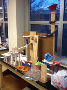 Rube Goldberg Project: Created by Ben Sloan, Aviel Samuel, Brian Stephens, and Hayden Vines