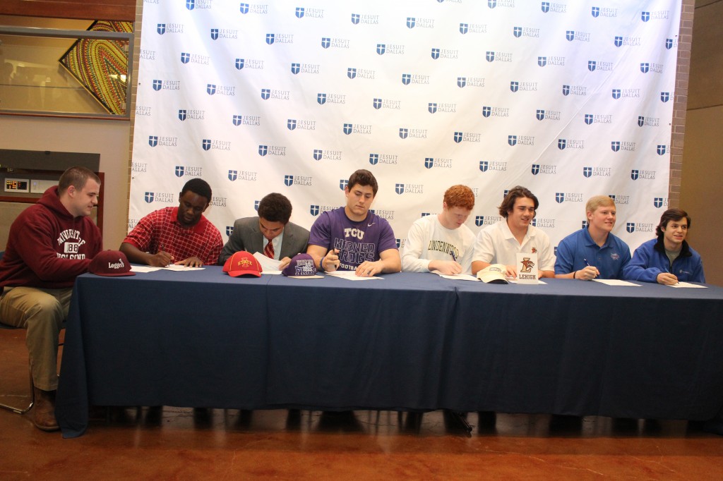 Signing on the Dotted Line: Jesuit Athletes Sign their Letters of Intent