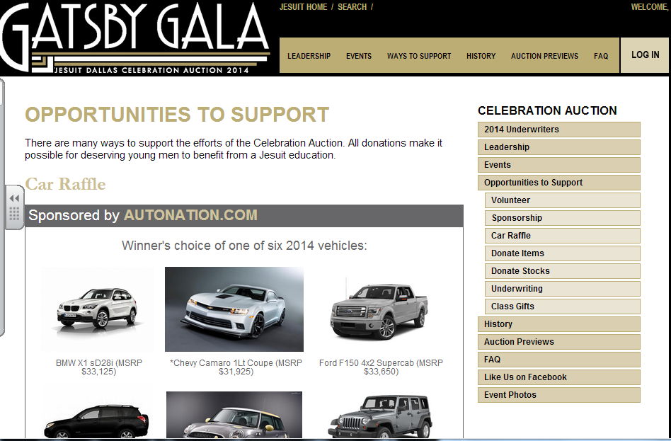 Car Raffles and Auction Help Keep Jesuit Open to All