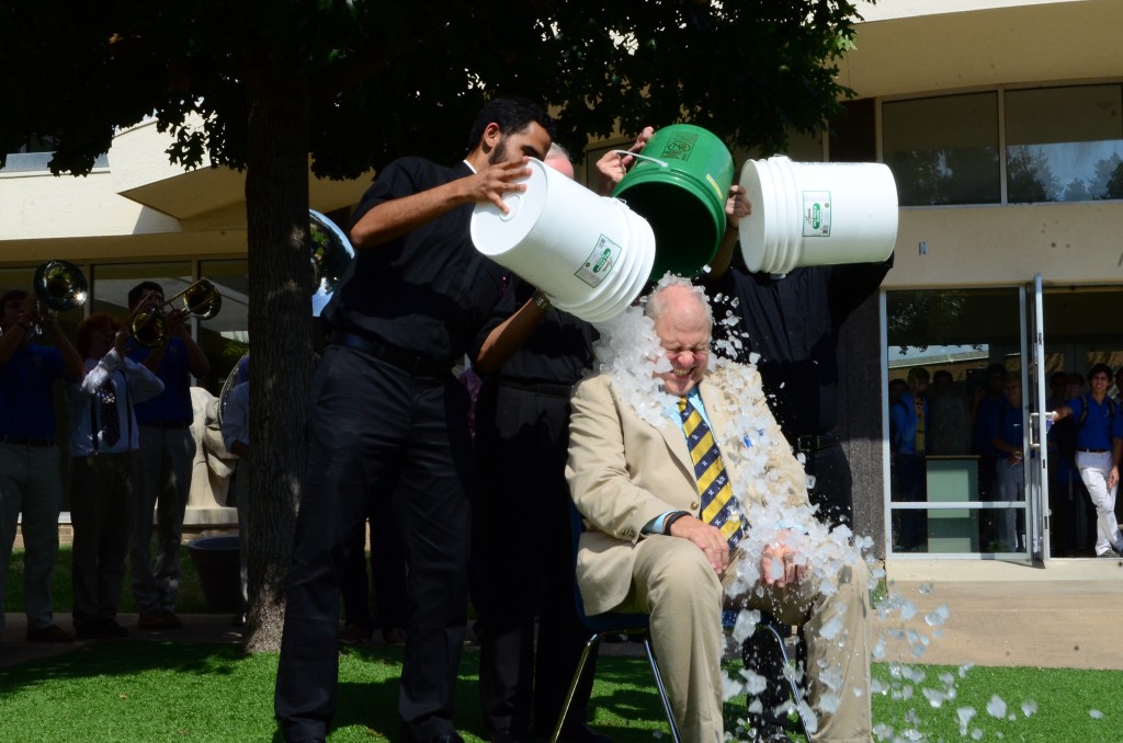 Earsing Completes Ice Bucket Challenge, Inspired by Father Fitzgerald, S.J.