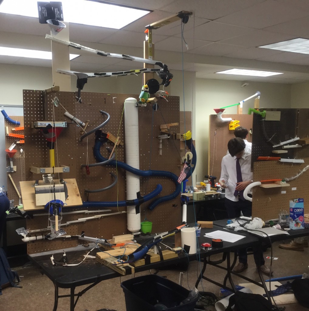 Zipties, Duct Tape, and Hot Glue: Physics Rube Goldberg Projects 2017