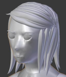 A picture of Busk's character's face