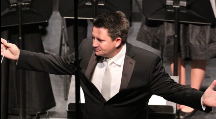 Mr. Philip L. Clements, conductor of the All-State Band. Photo courtesy of John Baugh from Strake Jesuit