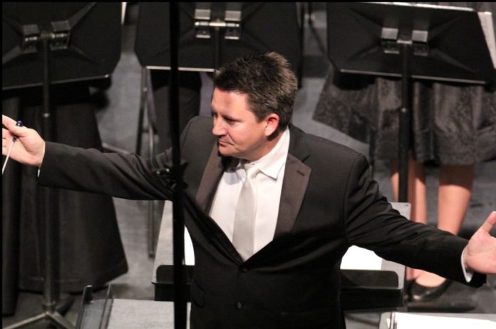 Mr. Philip L. Clements, conductor of the All-State Band. Photo courtesy of John Baugh from Strake Jesuit