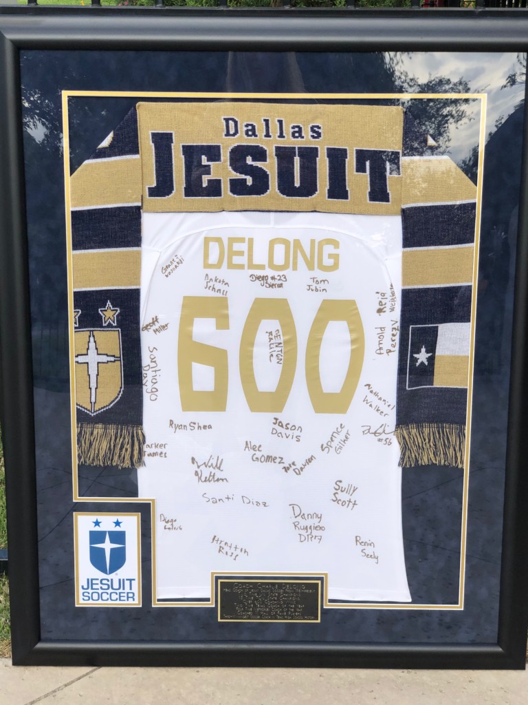 Jesuit Soccer Celebrates Seniors and Coach DeLong’s 600 Wins