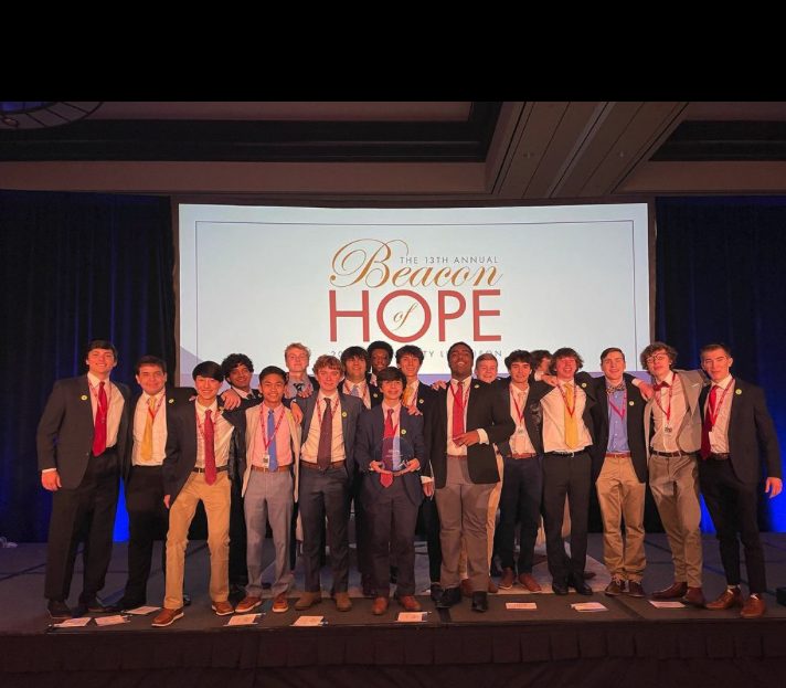 Jesuit Hope Squad receives Beacon Award at the 13th Annual Beacon of Hope Luncheon
