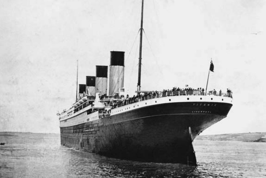 S.S 'Titanic' Leaves Queenstown