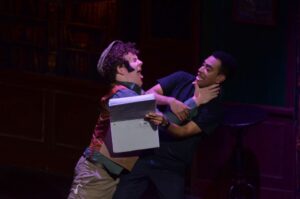 Charles (Max Galante) attacking "Florence" who is being played by Trevor (Andrew Leon)